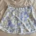 Zara Skirts | Brand New Zara Watercolor Satin Skirt | Color: Blue/Purple | Size: M