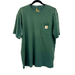 Carhartt Shirts | Carhartt Green Distressed Faded Green Short Sleeve Front Pocket Tshirt Men Large | Color: Green | Size: L