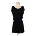 Zara Basic Casual Dress - DropWaist: Black Solid Dresses - Women's Size Small