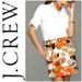 J. Crew Skirts | J. Crew Retro Cotton Floral Paisley Miniskirt Sz 4 | Color: Cream/Orange | Size: 4