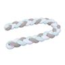 Tobi Babybay - babybay Nestchenschlange geflochten passend für alle Modelle, weiß/beige/aqua