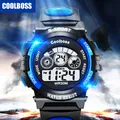 Coolboss – montres numériques Led pour enfants montre de sport pour garçons montre-bracelet