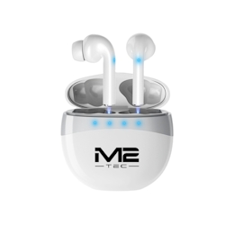 M2-Tec In-Ear bluetooth Kopfhörer in Weiß Oval Image