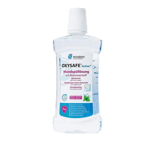 Miradent Oxysafe Active Mundspülung m.Aktivsauerst 500 ml Mundwasser