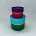 Kate Spade Storage & Organization | Kate Spade Set Of 2 Colorful Round Nesting Gift Boxes | Color: Blue/Red | Size: Os