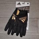 Adidas Accessories | Adidas Freak 5.0 Adult Football Receiver/Linebacker Gloves | Color: Black/Gold | Size: Xl