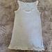 American Eagle Outfitters Tops | American Eagle Lace Tank Top | Color: Silver/White | Size: M