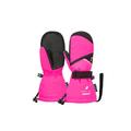 Reusch Mädchen Kaden Down R-TEX XT Fäustling wasserdichte Membran Daunen Isolationen sehr warme Babyhandschuhe Schnee Schlittenfahren Winter-Handschuhe, rosa, III