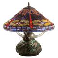 "16"" High Tiffany Hanginghead Dragonfly Cone Table Lamp - Meyda Lighting 212524"