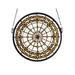"13"" Round Fleur-de-Lis Medallion Stained Glass Window - Meyda Lighting 49839"