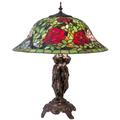 "24"" High Tiffany Rosebush Table Lamp - Meyda Lighting 78364"