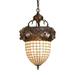 "14""W Greenbriar Oak Inverted Pendant - Meyda Lighting 51850"