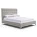 Tandem Arbor Bryant Tufted Panel Upholstered Bed Linen in Gray | 55.5 H x 87.5 W x 92.5 D in | Wayfair 107-11-KNG-17-ST-KL-SS-BL