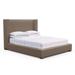 Tandem Arbor Roxborough Shelter Upholstered Bed Genuine Leather in Gray | 52 H x 49.5 W x 87.5 D in | Wayfair 110-11-TWN-15-ST-LE-PU-DB