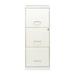 Space Solutions 3-Drawer Vertical Filing Cabinet Metal/Steel in Gray/White | 35.5 H x 14.25 W x 18 D in | Wayfair HI-22618