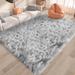 Gray 120 x 96 x 2.38 in Living Room Area Rug - Gray 120 x 96 x 2.38 in Area Rug - Everly Quinn Rug, Faux Sheepskin Shag Rug, Home Style Sheepskin Rug, Area Rug For Bedroom Living Room Sheepskin | Wayfair