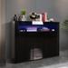 Orren Ellis 3 - Door Accent Cabinet Wood in Black | 38.18 H x 51.2 W x 13.14 D in | Wayfair E404076DFB2648BAA2103B116FB6DD19