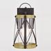 17 Stories Oxidized Iron/Burnished Elm 12" H Outdoor Wall Lantern Glass/Metal/Steel in Gray | 12 H x 7 W x 8 D in | Wayfair