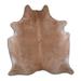 Brown 84 x 72 W in Area Rug - Foundry Select Belvia Handmade Cowhide Novelty 6' x 7' Cowhide Area Rug in Light Cowhide, | 84 H x 72 W in | Wayfair