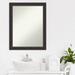 Red Barrel Studio® Rustic Pine Wood Bathroom Vanity Non-Beveled Wall Mirror Wood in Brown | 27.5 H x 21.5 W x 0.75 D in | Wayfair