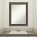 Latitude Run® Hardwood Chocolate Wood Bathroom Vanity Non-Beveled Wall Mirror Wood in Brown | 28.75 H x 22.75 W in | Wayfair