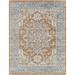 Blue/Red 144 x 110 x 0.12 in Area Rug - Langley Street® Bembry Kinner Oriental Machine Woven Area Rug in Rust | 144 H x 110 W x 0.12 D in | Wayfair