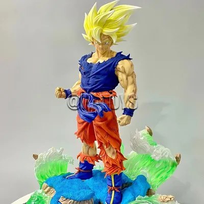 Figurine Dragon Ball Z de 43CM Majin Vegeta Son Goku Namek Figurine d'action GK Statue de