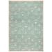 SAFAVIEH Couture Hand-Knotted Contemporary Aqua Silk & Wool Rug - 6' x 9'