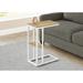 Accent Table, C-shaped, End, Side, Snack, Living Room, Bedroom, Metal, Laminate, Contemporary, Modern - 18.25" x 10.25" x 25.25"