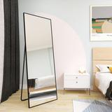 65" x 24" Alloy Frame Full Length Mirror Hanging Standing Or Leaning - 65"H x 24"W
