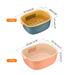 Kitchen Plastic Colander Food Strainer Fruit Washing Bowl Sets 2PCS