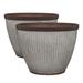 Southern Patio HDR-046868 20.5 Inch Rustic Resin Outdoor Planter Urn (2 Pack) - 4.3