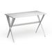 The Curated Nomad Tachevah Mid-century Modern White Desk