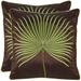 SAFAVIEH Leste Verte 22-Inch Green Decorative Throw Pillow (Set of 2)