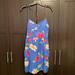 American Eagle Outfitters Dresses | Blue Floral Sun Dress With Pockets | Color: Blue/Red | Size: Lj