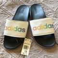 Adidas Shoes | Adidas Adilette Comfort Sandal | Color: Black/White | Size: 10