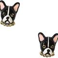 Kate Spade Jewelry | Kate Spade Ma Cherie Antoine French Bull Dog Stud Earrings | Color: Black | Size: Os