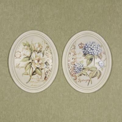 Serene Beauties I Wall Plaques Multi Pastel Set of Two, Set of Two, Multi Pastel