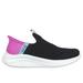 Skechers Girl's Slip-Ins: Ultra Flex 3.0 - Fresh Time Sneaker | Size 4.0 | Black/Pink | Textile | Machine Washable