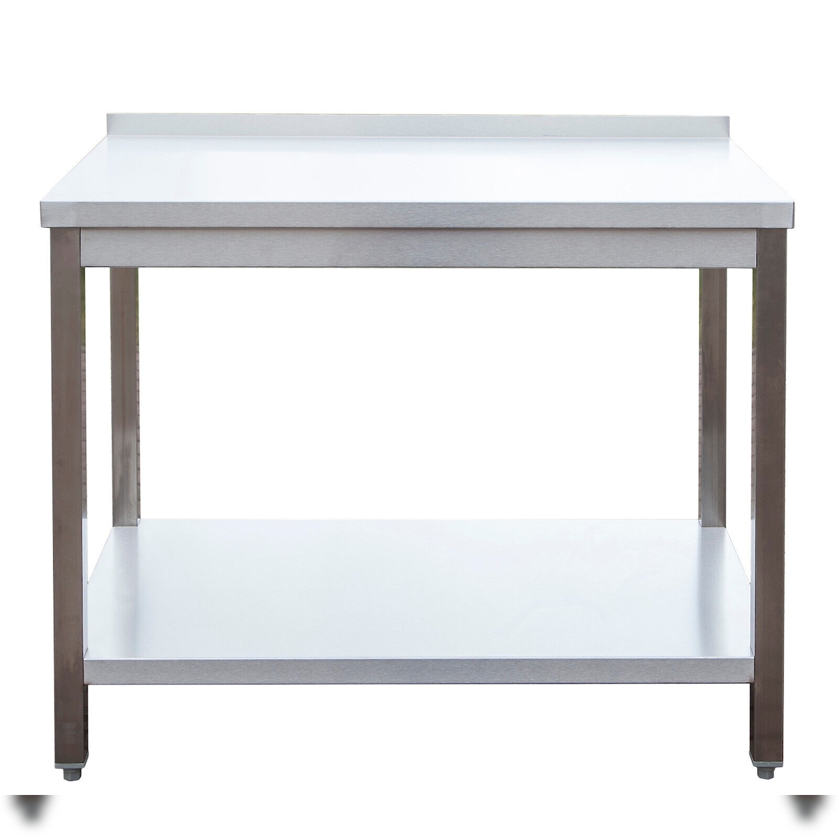 Gastro Arbeitstisch 1 Grundboden mit Aufkantung Edelstahl (Chromstahl) (BxT) 2900 x 800 mm Image