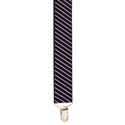 Haband Men's Dressy Suspenders, Black/Grey, -