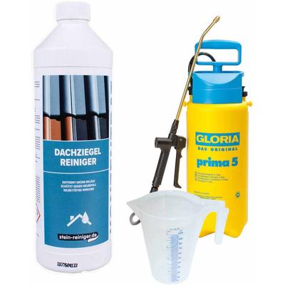Dachziegel Reiniger Konzentrat 1 Liter set - Stein-reiniger.de Image