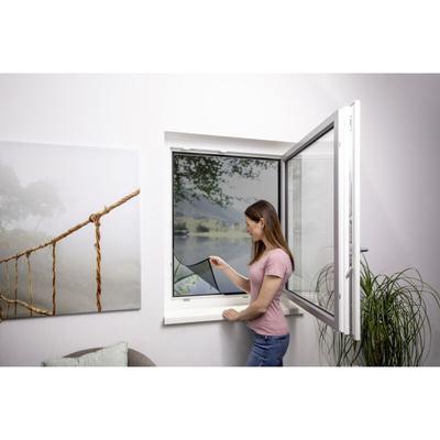 Primaster - Fliegenschutz-Gitter 130 x 150 cm Anthrazit Insektenschutzgitter Image