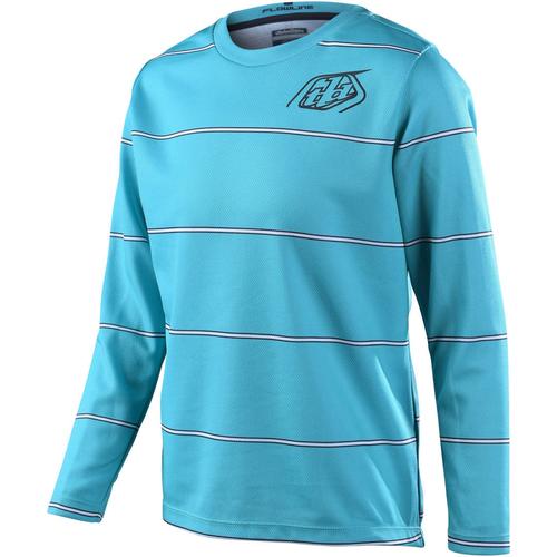 Troy Lee Designs Flowline Revert Jugend Langarm Fahrrad Jersey, türkis, Größe XL