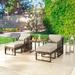 Patio Festival Five-Wicker Outdoor 5-Piece Conversation Set