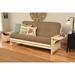 Copper Grove Dixie Futon Set in Antique White Wood with Innerspring Mattress