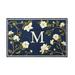 Magnolia Branch Door Mat - Blue, 36" x 72" Blue, F - Frontgate