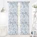 Wide Width Misty Back Tab Window Curtain Panel by Achim Home Décor in Teal (Size 52" W 84" L)