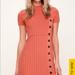 Free People Dresses | Free People “Lottie” Coral Pink Smocked Neck Sweater Dress Final Price | Color: Orange/Pink | Size: S
