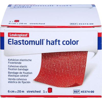 BSN medical - ELASTOMULL haft color 6 cmx20 m Fixierb.rot Erste Hilfe & Verbandsmaterial